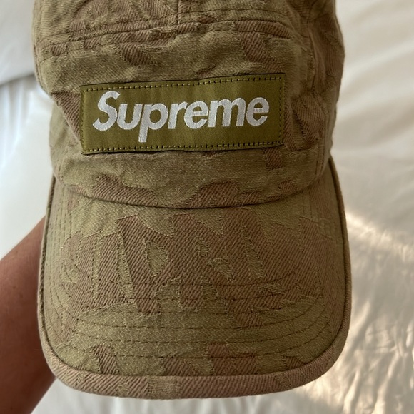 Supreme FAT TIP JACQUARD DENIM CAMP CAP - Picture 10 of 11